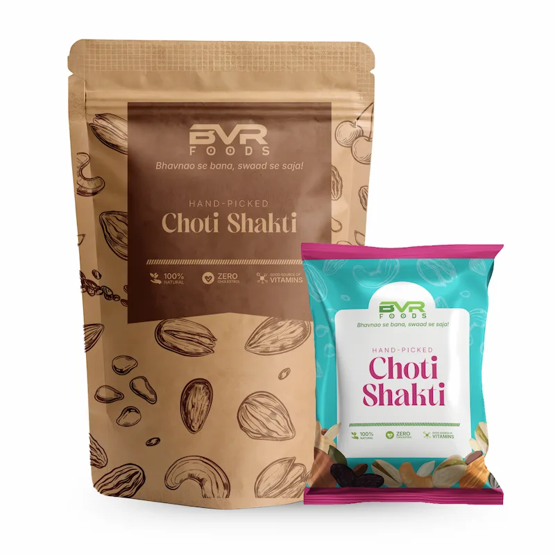 BVR Foods Choti Shakti 5 Seeds Mix –Pumpkin Sunflower Melon Cucumber Watermelon Seeds | Rich in Omega-3 Protein | School Tiffin Snack for Kids